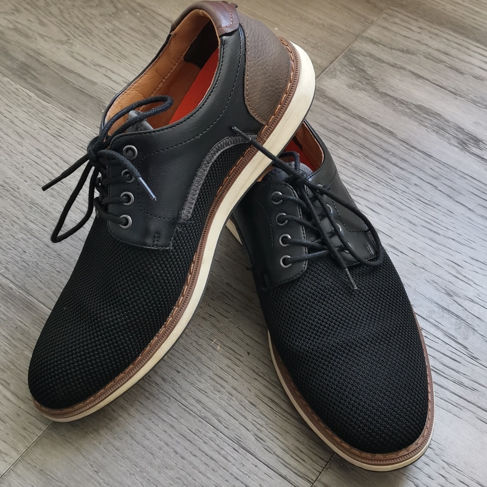 Mens Mix no. 6 Ferth Oxford shoes. Black/ brown, lace ups preppy shoes. Size 9